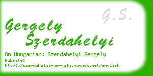 gergely szerdahelyi business card